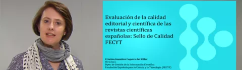 Experiencia de España en la evaluación de revistas científicas