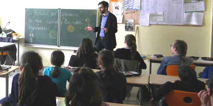 Primera sesión de “Ciencia en el aula” en Berlín 