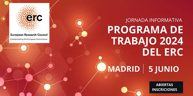 FECYT organiza una jornada informativa sobre el Programa de Trabajo 2024 del Consejo Europeo de Investigación 